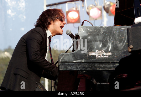 La Haye HOLLAND chanteur compositeur et pianiste de Jamie Cullum sur scène lors de l'événement annuel de jazz dans le parc Banque D'Images