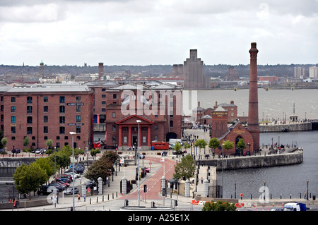 Vue sur l'Albert Dock de Liverpool, England, UK Banque D'Images