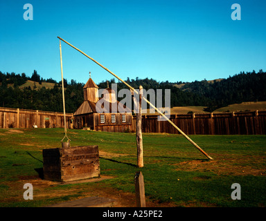 Fort Ross State Park dans le Nord de la Californie se souvient de la Fédération de colons arrivés au début du 19e siècle Banque D'Images