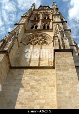 Vue caractéristique de la cathédrale Saint André Bordeaux Aquitaine Sud Ouest France Europe Banque D'Images