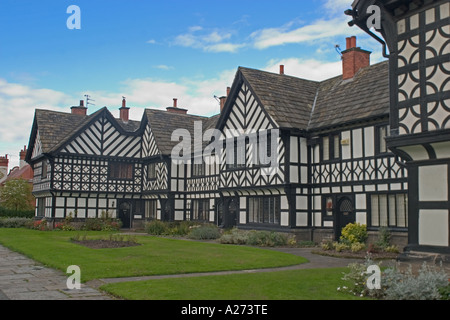 Maisons de style Tudor Port Sunlight Wirral en Angleterre Banque D'Images