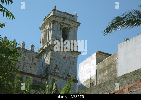 Les murs de la ville de Peñiscola Comunitat Cataluña Costa del Azahar España Espagne Espagnol Iberia Espagne Europe Banque D'Images