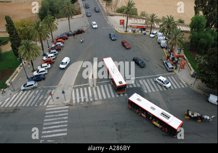 Au sommet de Valence Torres de Serranos Pinte Comunitat Cataluña Costa del Azahar Espagne péninsule ibérique Europe Banque D'Images