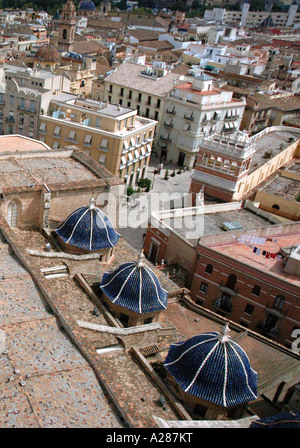Vue panoramique sur Valence Comunidad Valenciana Comunitat Micalet Miguelete Costa del Azahar España Espagne Espagnol Iberia Europe Banque D'Images