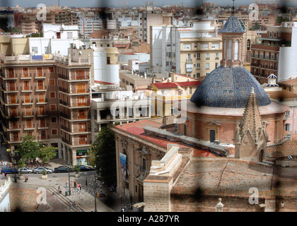 Vue panoramique sur Valence Comunidad Valenciana Comunitat Micalet Miguelete Costa del Azahar España Espagne Espagnol Iberia Europe Banque D'Images