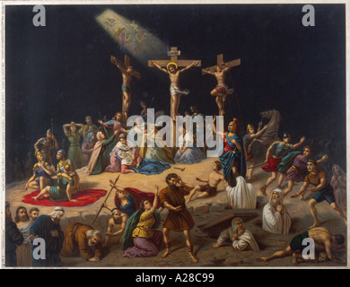 La Crucifixion de Jésus Banque D'Images