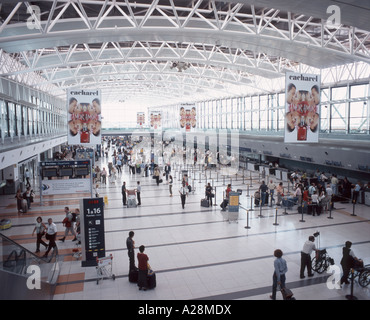 Comodoro Arturo Merino Benítez de l'Aéroport International, de l'intérieur, Pudahuel Buenos Aires, Argentine Banque D'Images