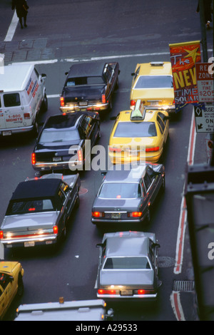Le trafic de la ville de New York Banque D'Images
