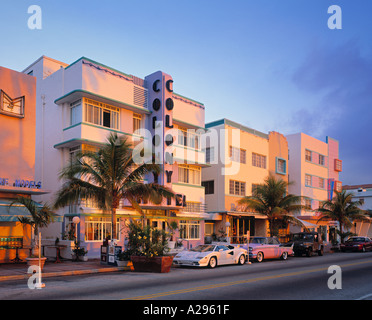 Ocean Drive, Miami Beach, Florida, USA Banque D'Images