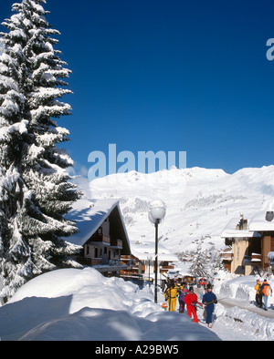 Centre Station, Verbier, Valois, Swiss Alps, Suisse Banque D'Images