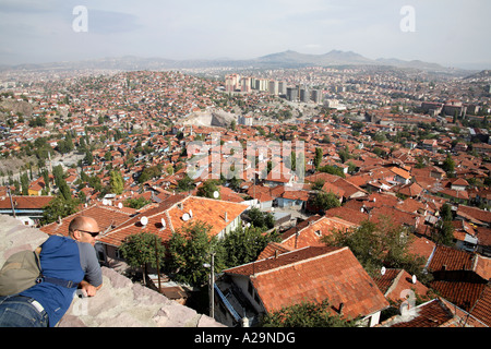 Vue d'admirer les toits de la ville. Ankara, Turquie Banque D'Images