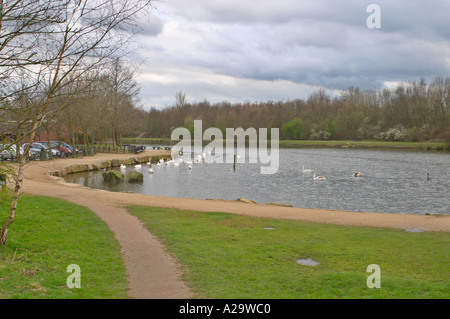 Trois Sœurs Recreation Area est de Ashton dans Makerfield Wigan précédemment le Hall Colliery Garswood Banque D'Images