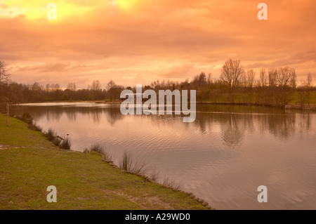 Trois Sœurs Recreation Area est de Ashton dans Makerfield Wigan précédemment le Hall Colliery Garswood Banque D'Images