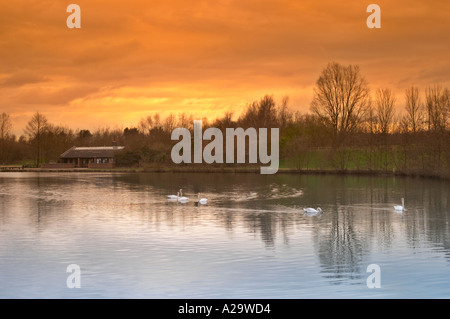 Trois Sœurs Recreation Area est de Ashton dans Makerfield Wigan précédemment le Hall Colliery Garswood Banque D'Images