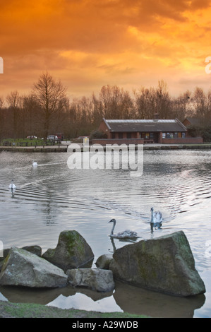Trois Sœurs Recreation Area est de Ashton dans Makerfield Wigan précédemment le Hall Colliery Garswood Banque D'Images