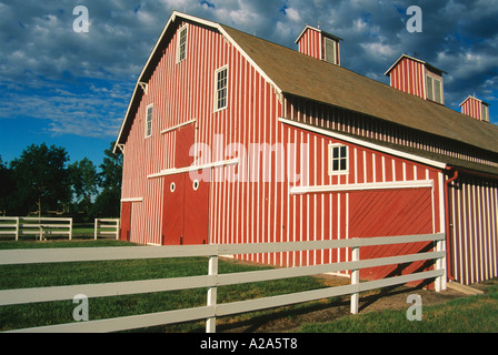 La grange a Scout's Rest, Buffalo Bill's ranch à North Platte, Nebraska. Banque D'Images