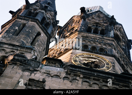 L'église Kaiser Wilhelm Kurfürstendamm Berlin Allemagne Banque D'Images