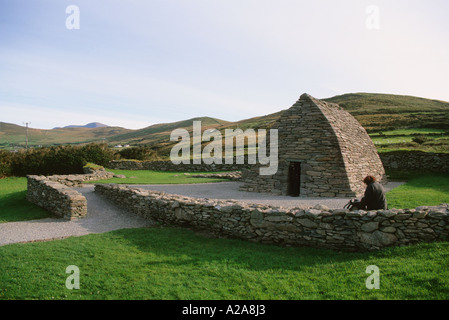 L'Oratoire Gallarus dans le comté de Kerry, Irlande. Banque D'Images