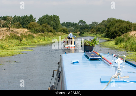 Croisière sur la rivière Nene sur un grand classique Banque D'Images