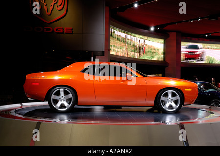 Dodge Challenger concept-car à la 2006 North American International Auto Show de Detroit au Michigan Banque D'Images