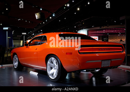 Dodge Challenger concept-car à la 2006 North American International Auto Show de Detroit au Michigan Banque D'Images