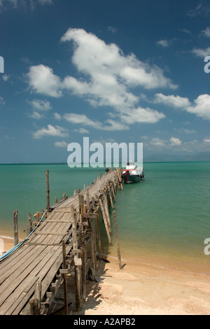 Thaïlande Ko Samui Côte Nord Bo Phut jetée pour les bateaux à destination de Ko Phangan Banque D'Images