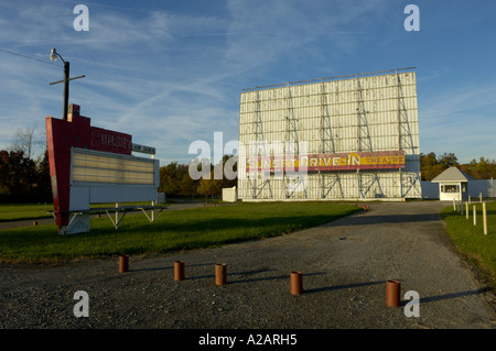 Sunset Drive-in theatre de l'Ontario, Ohio USA Banque D'Images