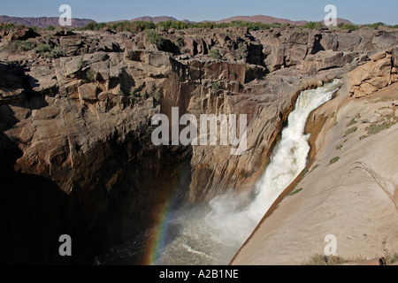 Chute de l'Oranje River Augrabies Falls National Park, Afrique du Sud Banque D'Images