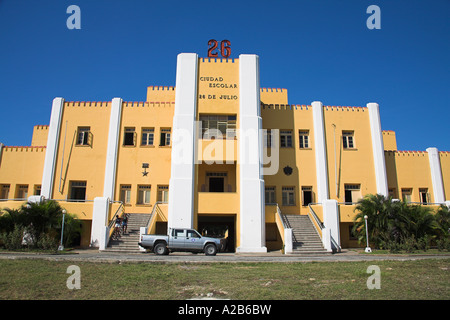 Antiguo Cuartel Moncada Garrison, l'école et musée, Santiago de Cuba, Cuba. Attaqué par Castro 26 Juillet 1953 Banque D'Images