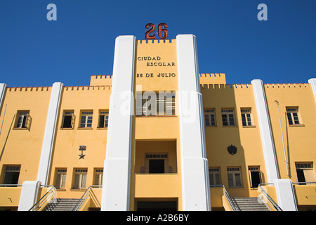 Antiguo Cuartel Moncada Garrison, l'école et musée, Santiago de Cuba, Cuba. Attaqué par Castro 26 Juillet 1953 Banque D'Images