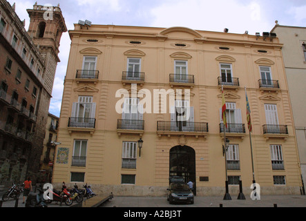 Plaza de Manises ancien clocher Comunitat Valencia Communauté Valencienne Costa del Azahar España Spain Espagne Europe Banque D'Images