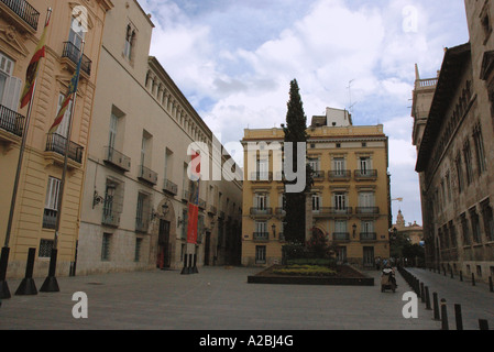 Plaza de Manises Valencia la vieille ville Comunitat Cataluña Costa del Azahar España Spain Espagne Europe Banque D'Images