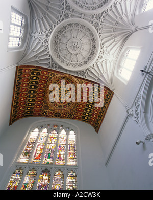 Décoration toit restauré de l'église St Mary Aldermary city de Londres Banque D'Images