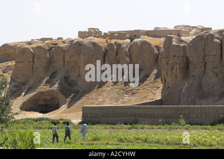 Mère des villes Balkh en Afghanistan reste du monastère bouddhiste Banque D'Images