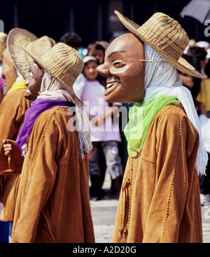 La peau des animaux danseurs l'état d'Oaxaca au Mexique Banque D'Images