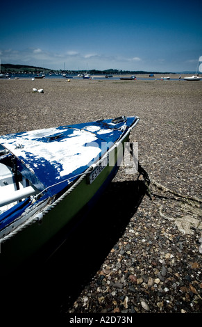 Un petit bateau de pêche en Angleterre Devon Exmouth Banque D'Images