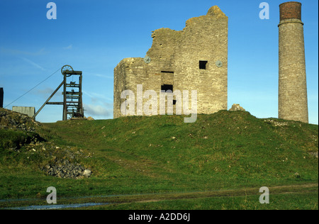 Mine de Magpie, Derbyshire, Angleterre Banque D'Images