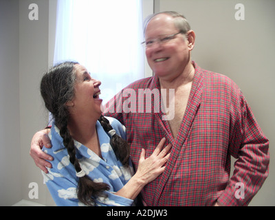 Couple dans le Matin Banque D'Images