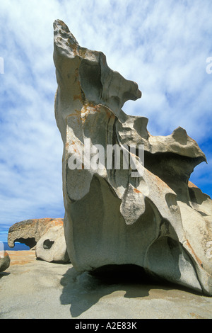 Les Remarkable Rocks un visiteur populaires vue dans le parc national de Flinders Chase sur Kangaroo Island Australie du Sud Banque D'Images