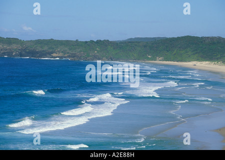 Plage au nord de Point de Sugarloaf à Seal Rocks dans Myall Lakes National Park, le milieu de la côte nord de la Nouvelle-Galles du Sud Australie Banque D'Images