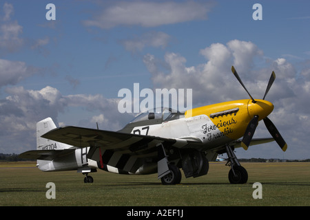 P-51D Mustang 'Frankie' féroce, Duxford, England, UK Banque D'Images