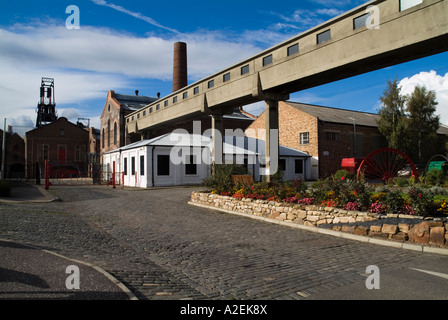 dh Scottish Mining Museum NEWTONGRANGE LOTHIAN Entrance bâtiments Colliery Gate mine de charbon historique fosse écossaise Banque D'Images