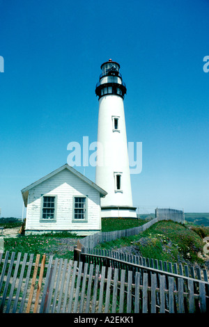 La Côte de San Mateo en Californie Pigeon Point Lighthouse Banque D'Images