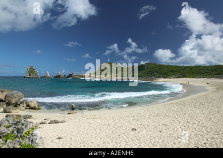 Dans les Antilles, de la Guadeloupe, Grande Terre, Pointe des Châteaux Banque D'Images