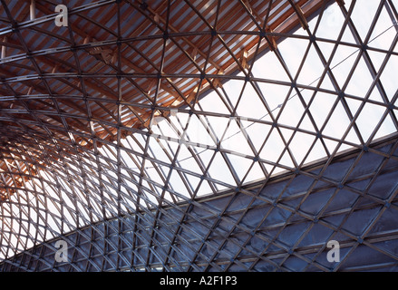 Gridshell, Atelier de conservation et de Weald Downland Open Air Museum, Singleton, West Sussex, Angleterre. Banque D'Images