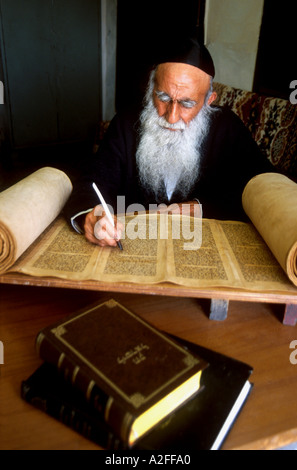 Rabbin Scriber Banque D'Images