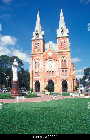 Cathédrale notre-Dame, Ho Chi Minh ville, Vietnam Banque D'Images