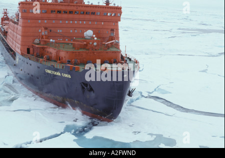 L'Asie, la Russie soviétique, de l'Arctique, Cercle arctique. Brise-glace nucléaire russe ovietsky» "Soyouz Banque D'Images