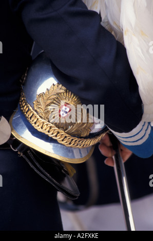 L'Europe, l'Espagne (en espagnol) l'Afrique du Nord, Ceuta, officier Légionnaire hat et l'épée détail Banque D'Images