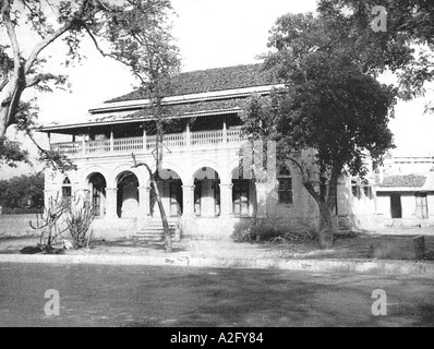 Mahatma Gandhi premier ashram, Kochrab Ashram, Ahmedabad, Gujarat, Inde, Asie, 25 mai 1915, ancienne image du millésime 1900 Banque D'Images